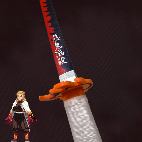 Nichirin de flame de Kyojuro Rengoku